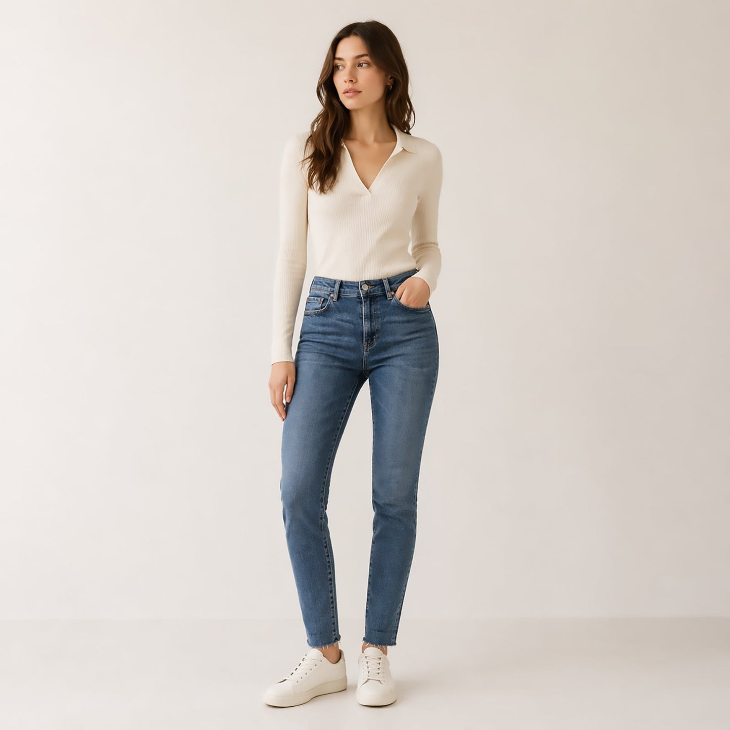 womens allsaints miller skinny fit mid blue stretch denim jeans size w30 by AllSaints – JEANS | RewearableUK