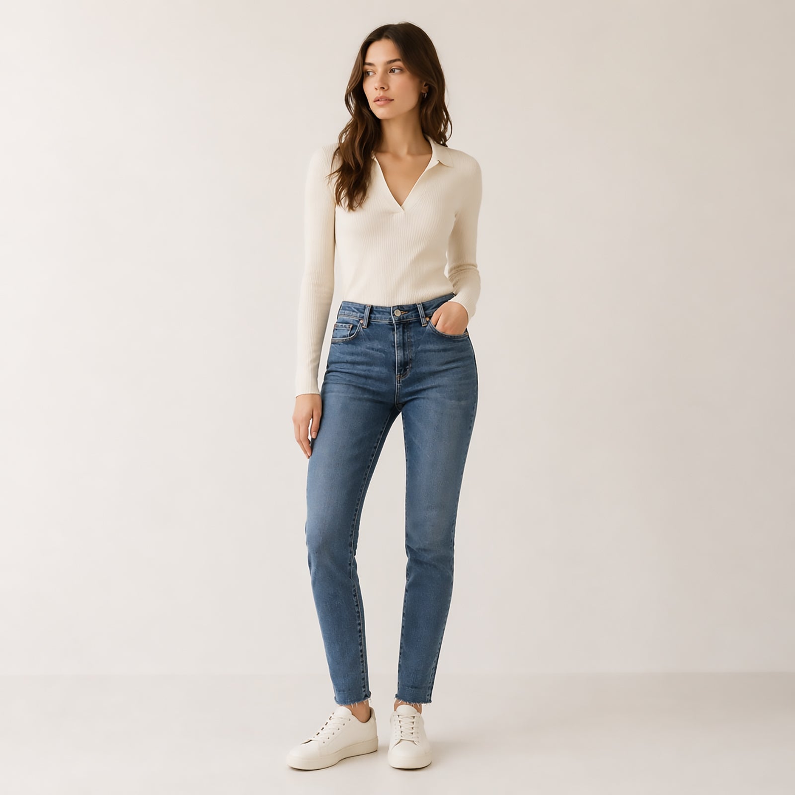womens allsaints miller skinny fit mid blue stretch denim jeans size w30 by AllSaints – JEANS | RewearableUK