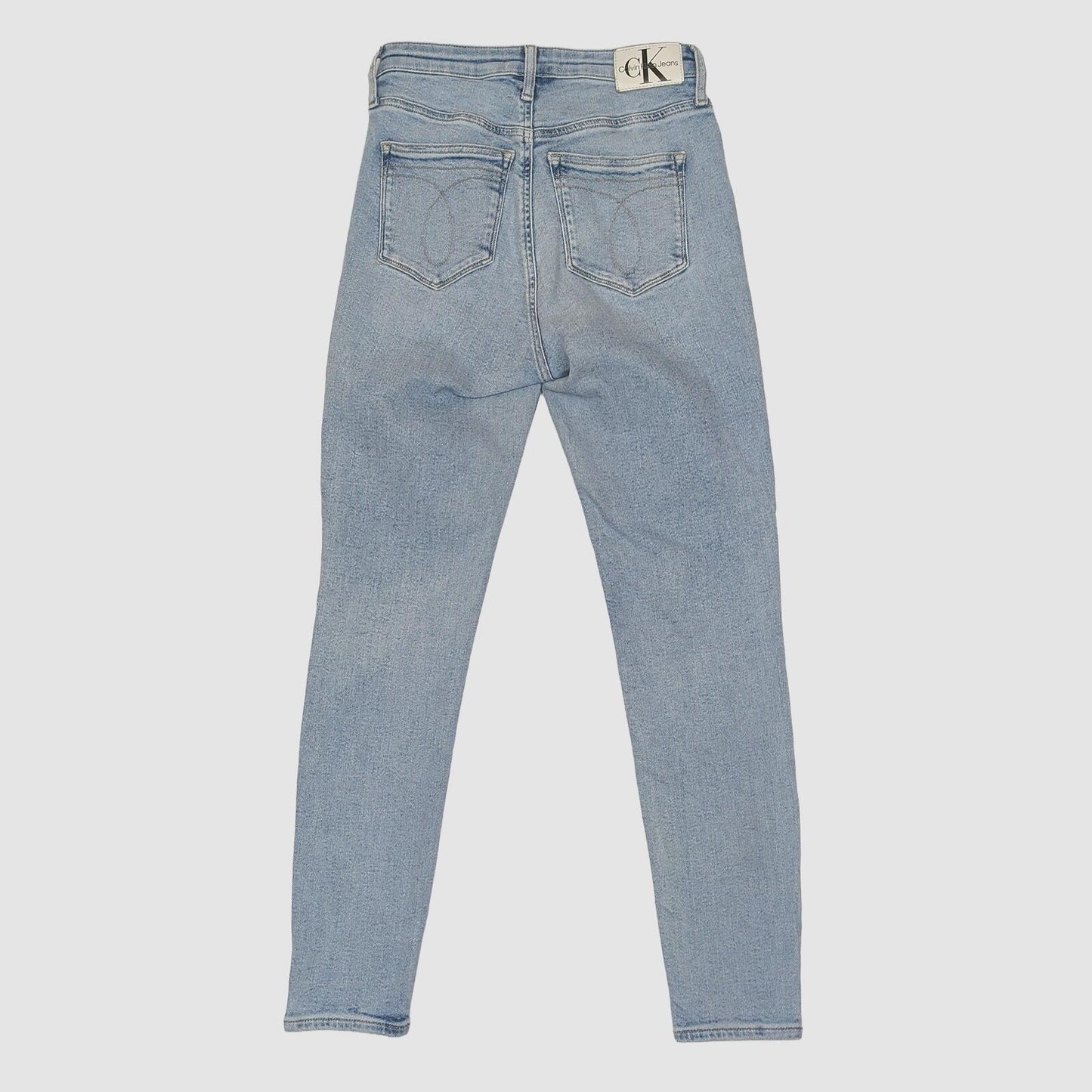 womens calvin klein jeans high rise skinny ankle fit light blue denim w29 by Calvin Klein – JEANS | RewearableUK