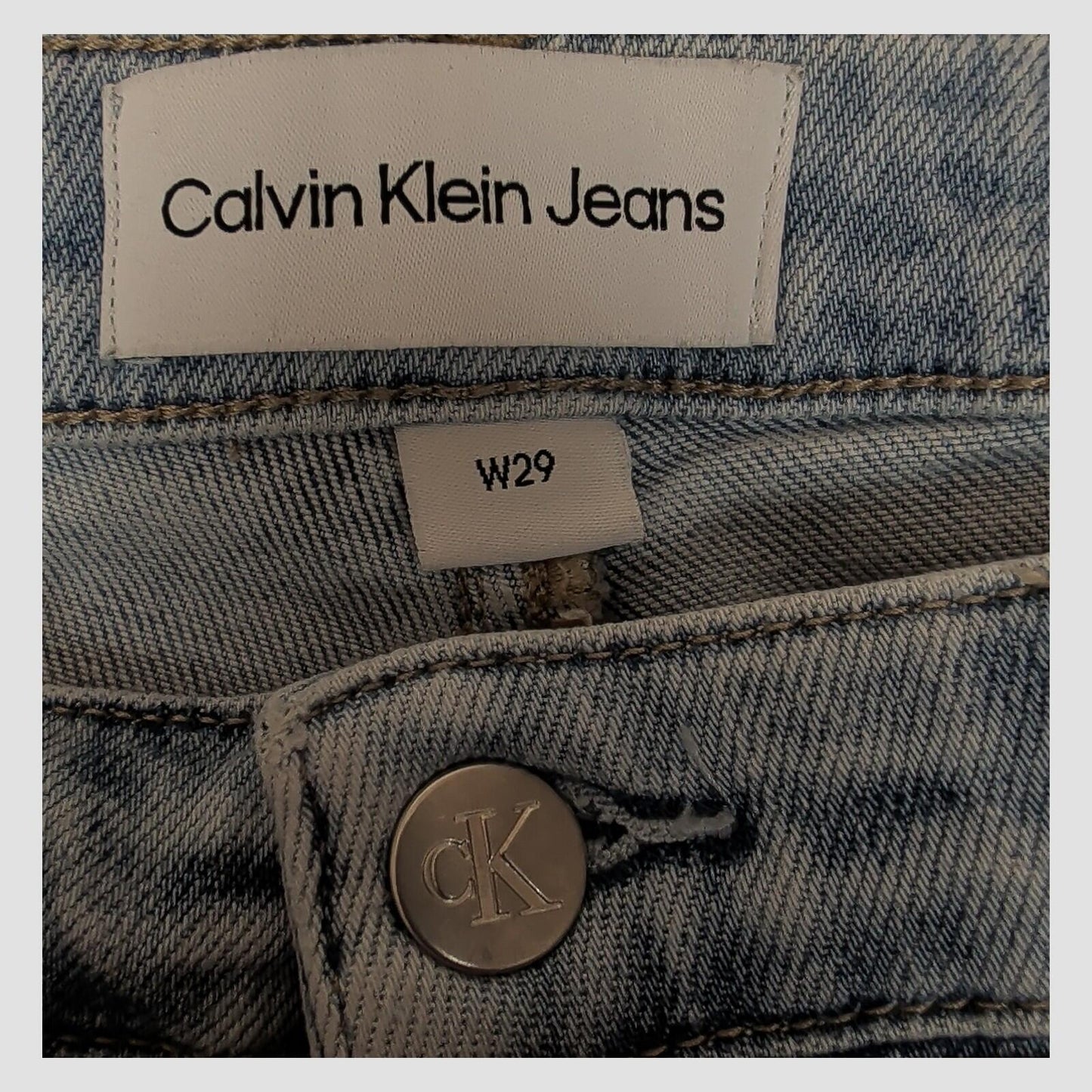 womens calvin klein jeans high rise skinny ankle fit light blue denim w29 by Calvin Klein – JEANS | RewearableUK
