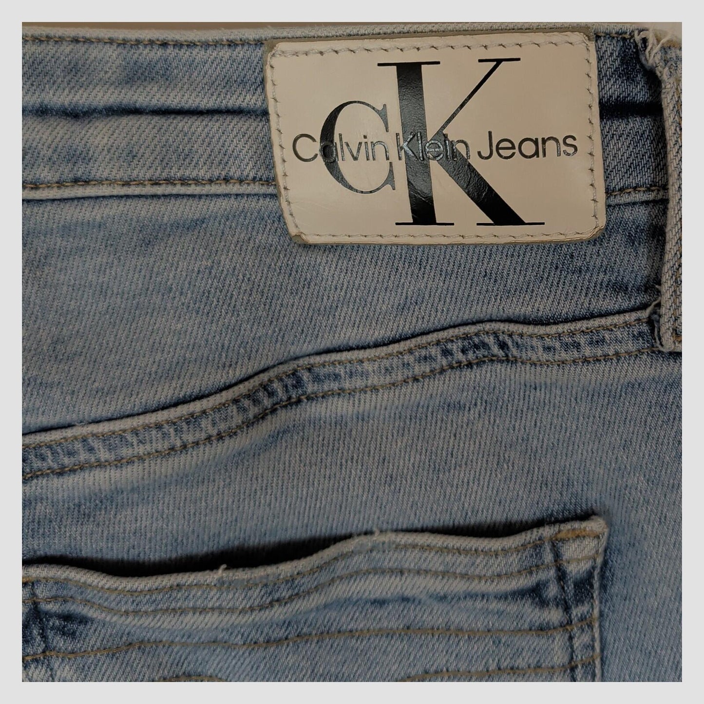 womens calvin klein jeans high rise skinny ankle fit light blue denim w29 by Calvin Klein – JEANS | RewearableUK