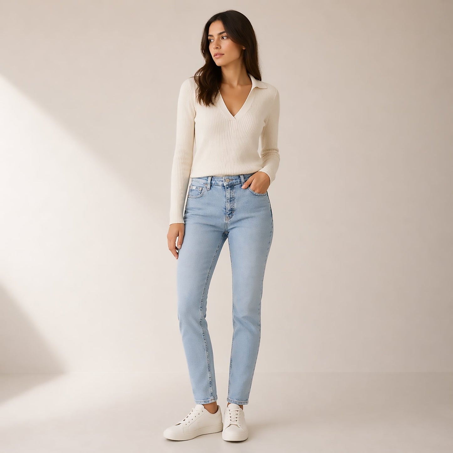 womens calvin klein jeans high rise skinny ankle fit light blue denim w29 by Calvin Klein – JEANS | RewearableUK