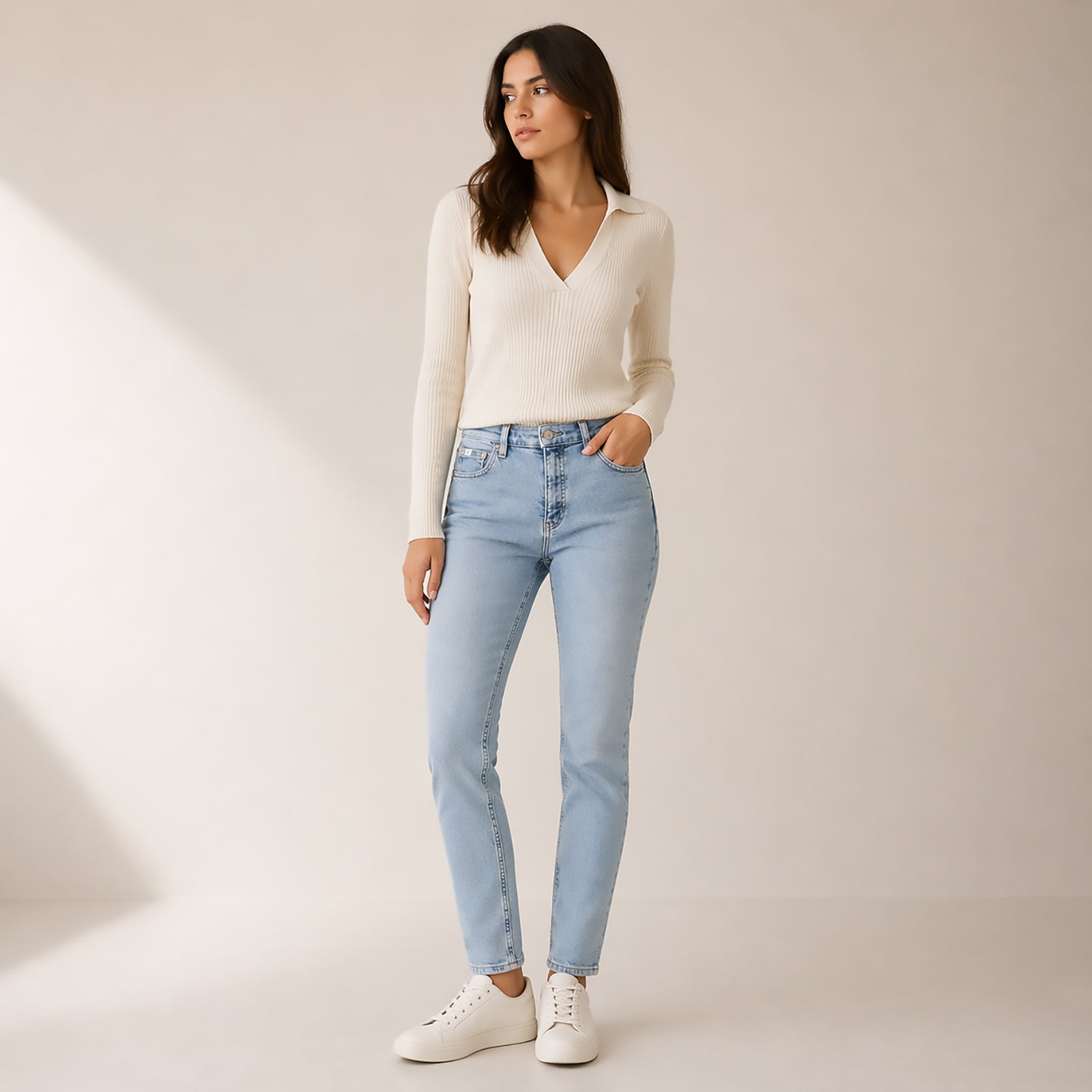 womens calvin klein jeans high rise skinny ankle fit light blue denim w29 by Calvin Klein – JEANS | RewearableUK