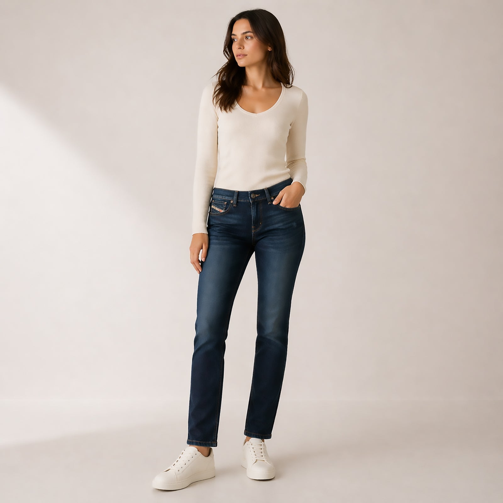 womens diesel getlegg slim skinny low waist stretch denim blue jeans w28 l32 by DIESEL – JEANS | RewearableUK