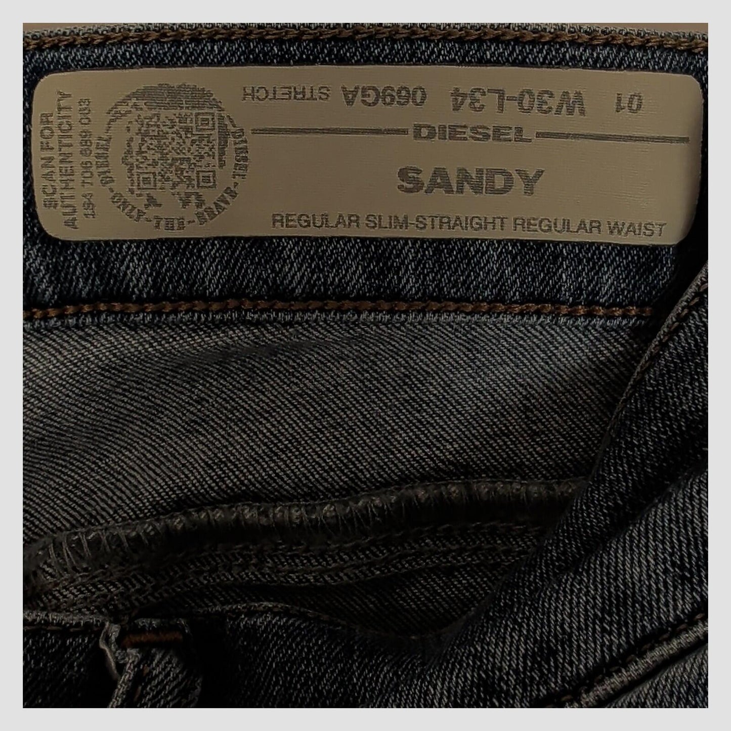 womens diesel sandy regular slim straight blue stretch denim jeans w 30 l34 by DIESEL – JEANS | RewearableUK