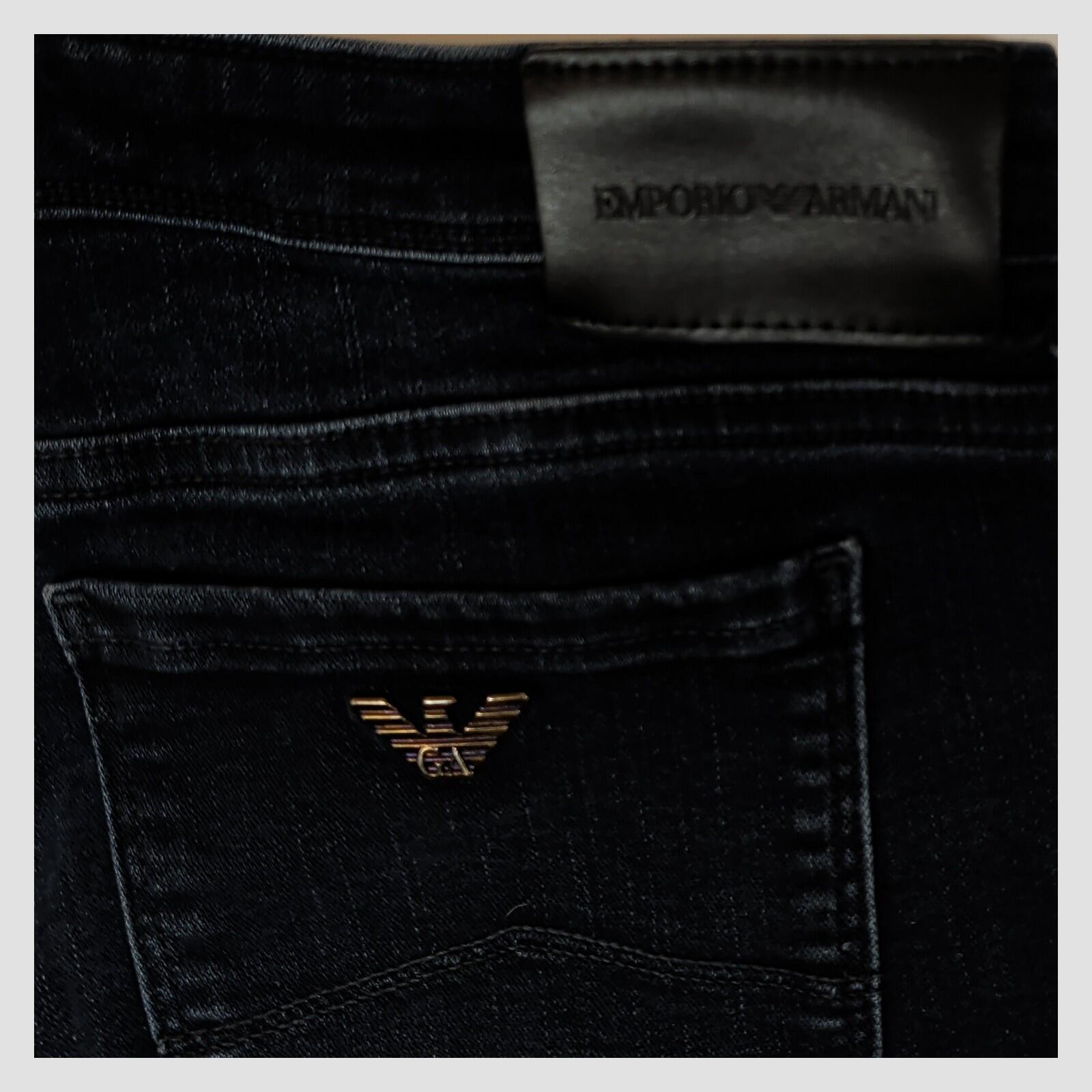 womens emporio armani ea logo mid rise skinny fit black denim jeans sz w 29 by Armani – JEANS | RewearableUK