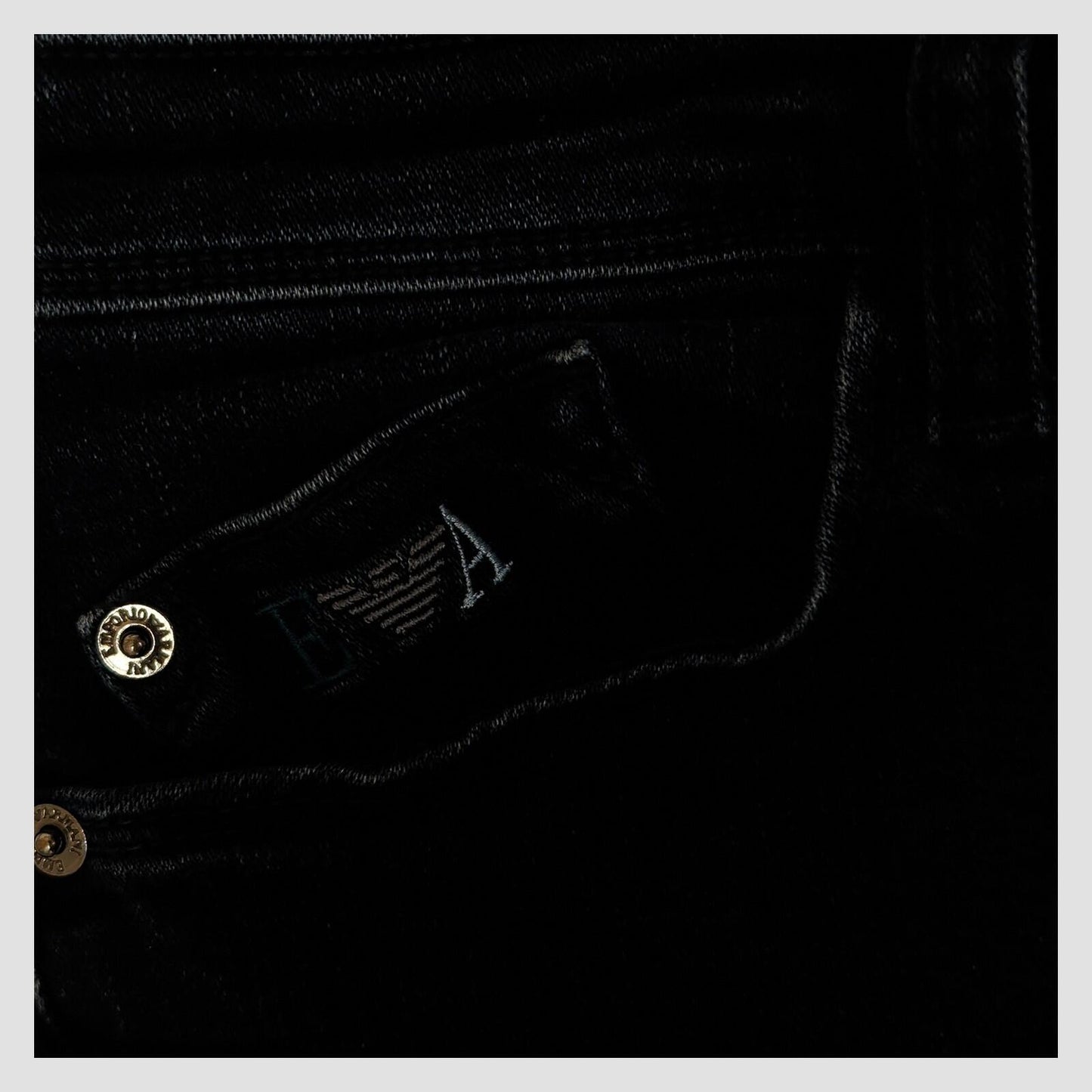 womens emporio armani ea logo mid rise skinny fit black denim jeans sz w 29 by Armani – JEANS | RewearableUK