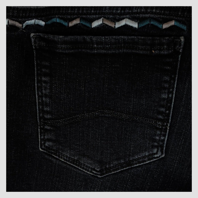 womens emporio armani ea logo mid rise skinny fit black denim jeans sz w 29 by Armani – JEANS | RewearableUK