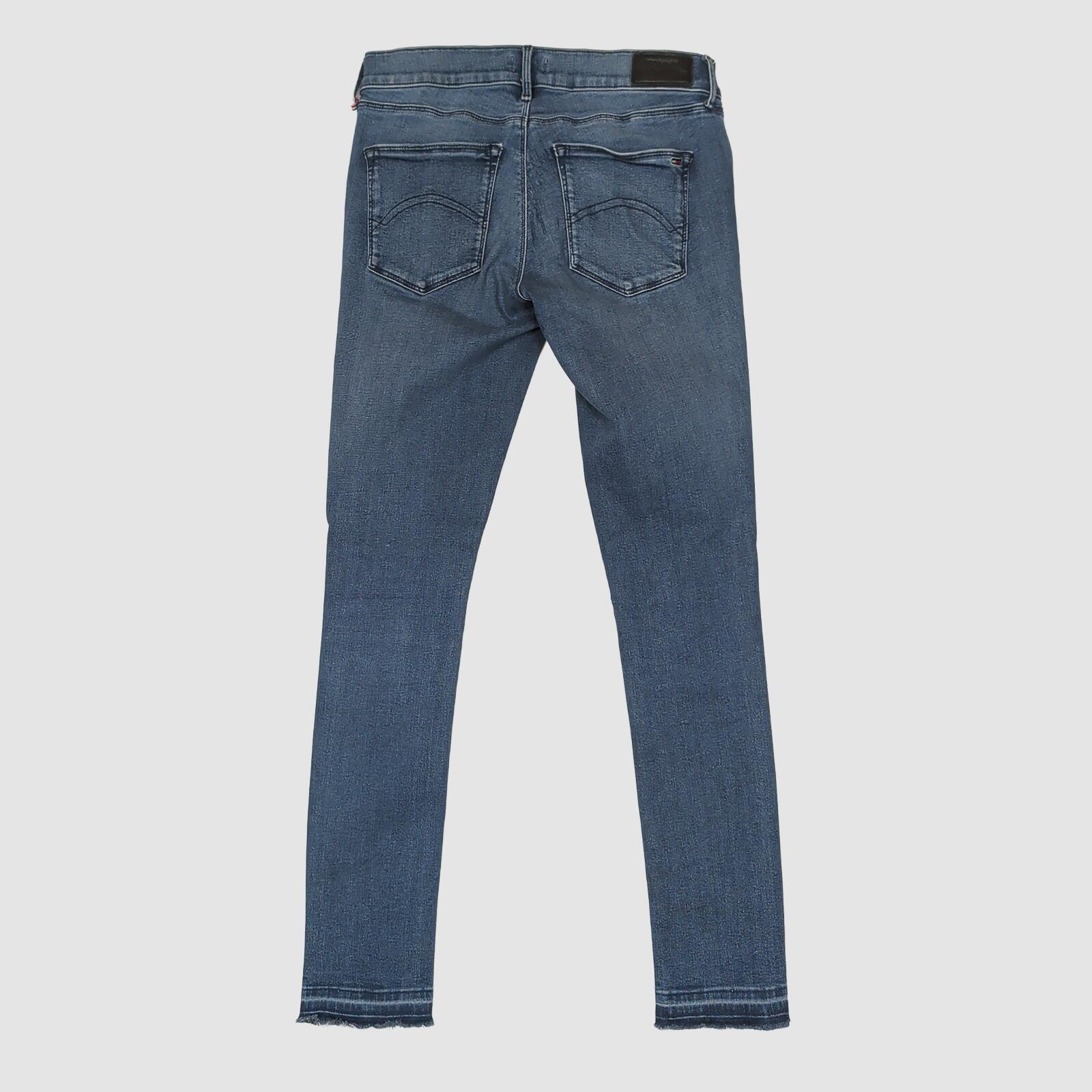 womens tommy jeans nora mid rise skinny blue stretch denim jeans w30 l30 by Tommy Hilfiger – JEANS | RewearableUK