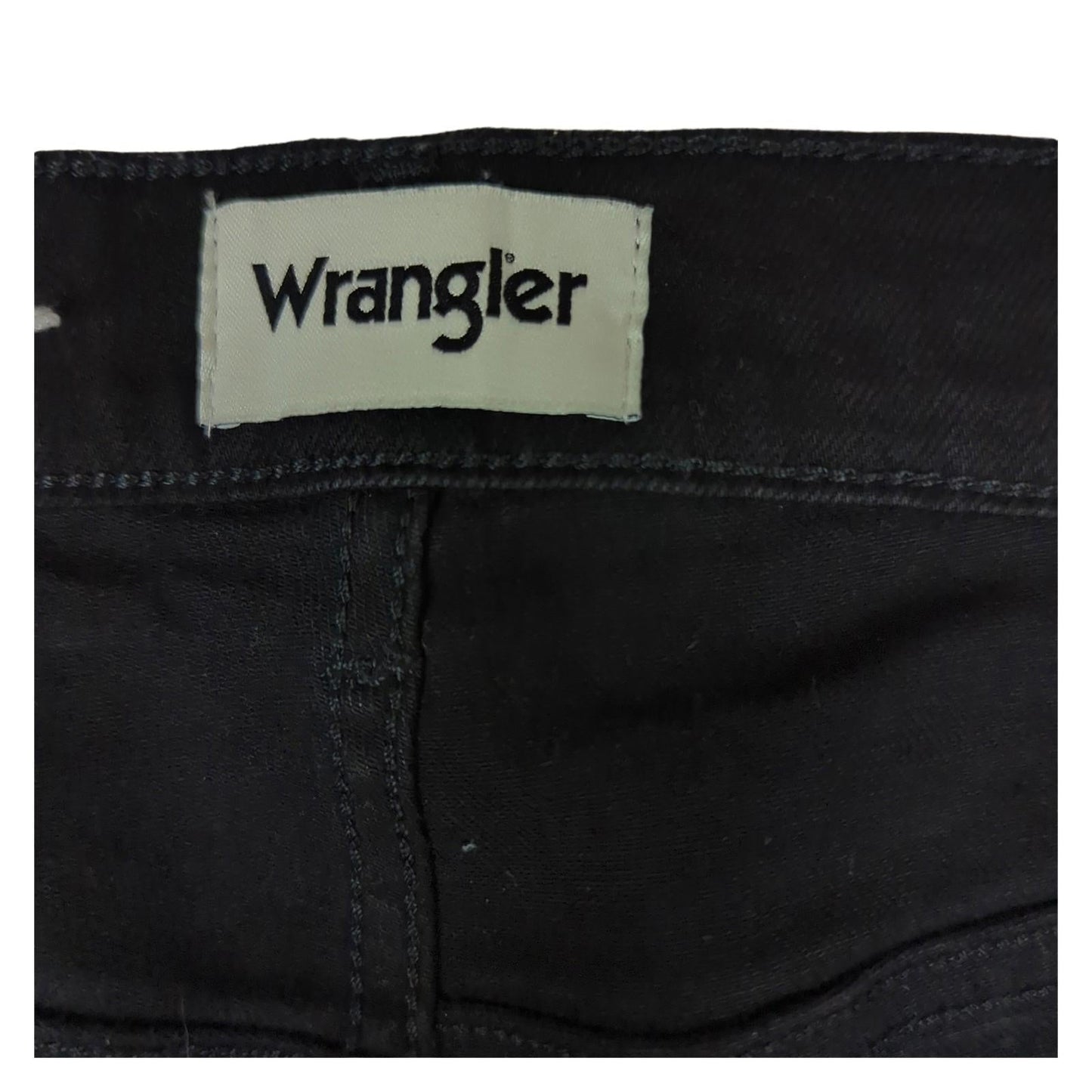 Wrangler Wrangler Arizona Mens Straight Fit Stretch Jeans W33 L30 Regular Black Denim JEANS RewearableUK