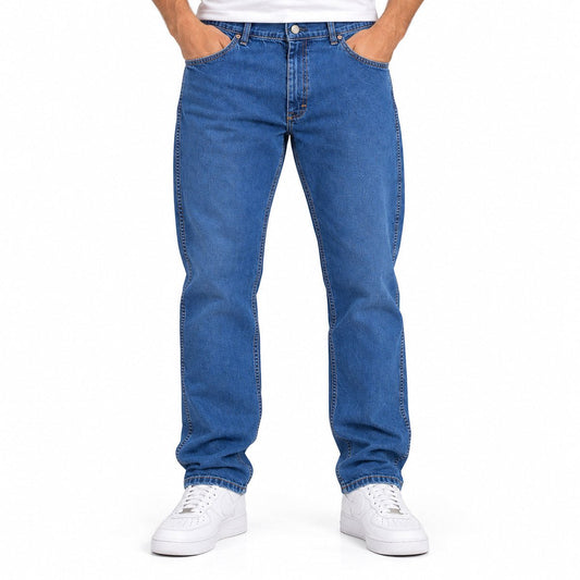 Wrangler Authentics Men's Jeans W38 L29 Blue Denim Straight Leg Trousers – Jeans product photo 1 | RewearableUK