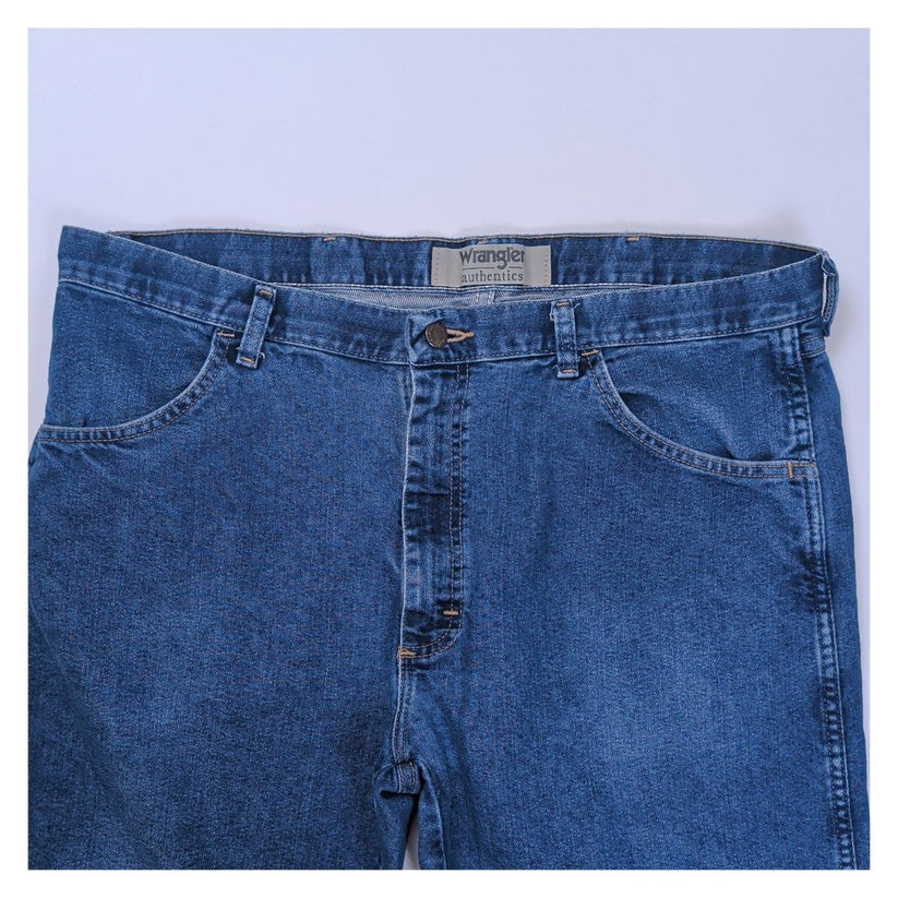 Wrangler Authentics Men's Jeans W38 L29 Blue Denim Straight Leg Trousers – Jeans product photo 4 | RewearableUK