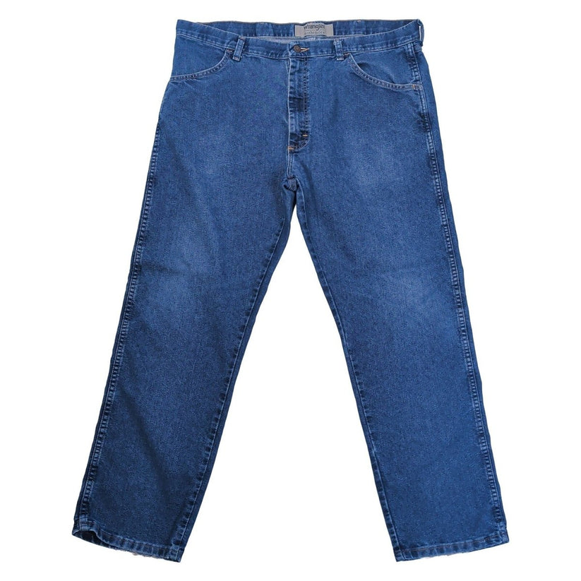 Wrangler Authentics Men's Jeans W38 L29 Blue Denim Straight Leg Trousers – Jeans product photo 2 | RewearableUK
