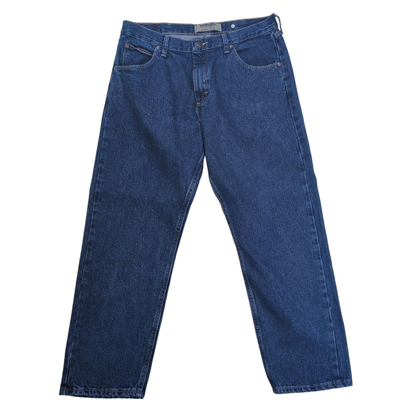 Wrangler Authentics Men's Jeans W44 L30 Blue Denim Straight Leg Regular Fit – product photo 2 | RewearableUK