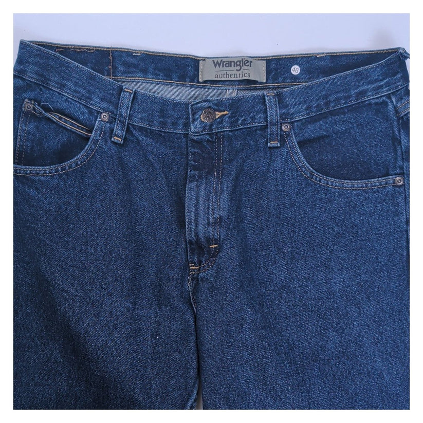 Wrangler Authentics Men's Jeans W44 L30 Blue Denim Straight Leg Regular Fit – product photo 4 | RewearableUK