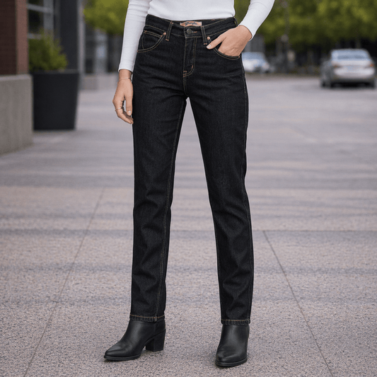 Wrangler Dark Blue Straight Jeans Women's W27 L34 by Wrangler – JEANS | RewearableUK