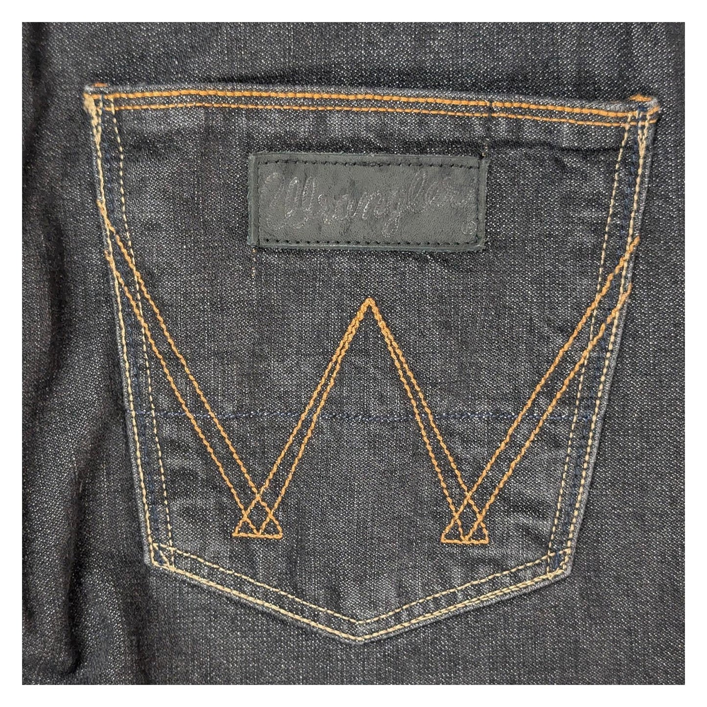 Wrangler Jeans Women's Size W27 L34 Dark Blue Rinse 100% Cotton Button Fly Strai by Wrangler – | RewearableUK