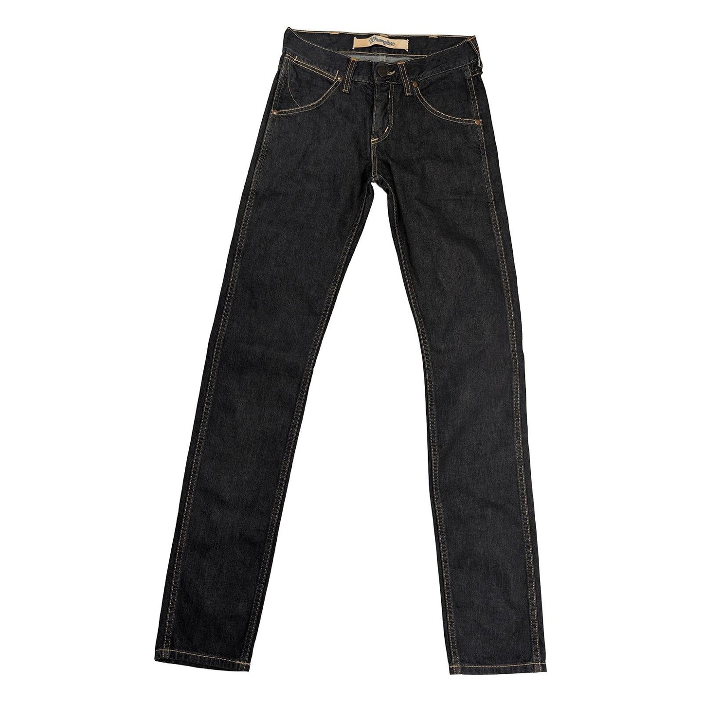 Wrangler Jeans Women's Size W27 L34 Dark Blue Rinse 100% Cotton Button Fly Strai by Wrangler – | RewearableUK