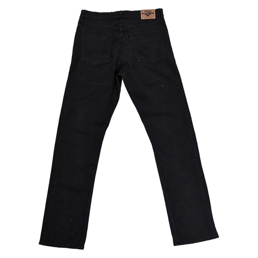 Wrangler Men's Black Jeans W30 L32 Straight Fit Stretch Denim 5 Pocket Trousers – product photo 4 | RewearableUK