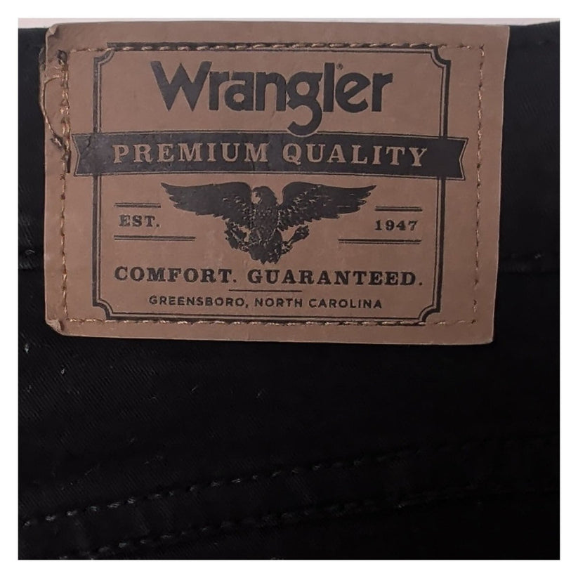 Wrangler Men's Black Jeans W30 L32 Straight Fit Stretch Denim 5 Pocket Trousers – product photo 6 | RewearableUK