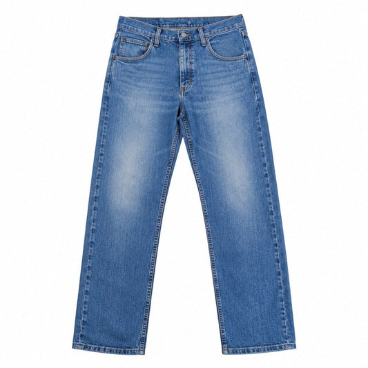 Wrangler Men's Jeans W32 L30 Light Blue Faded Straight Leg Stretch Denim – product photo 1 | RewearableUK