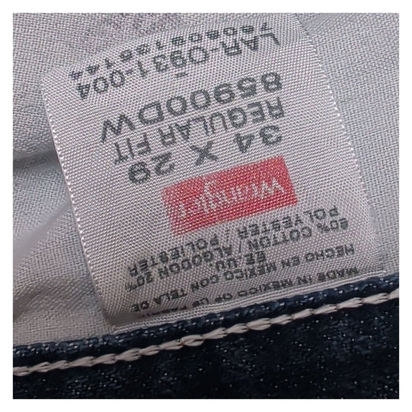Wrangler Men's Jeans W34 L29 Blue Denim Regular Fit Straight Leg 85900DW – product photo 9 | RewearableUK