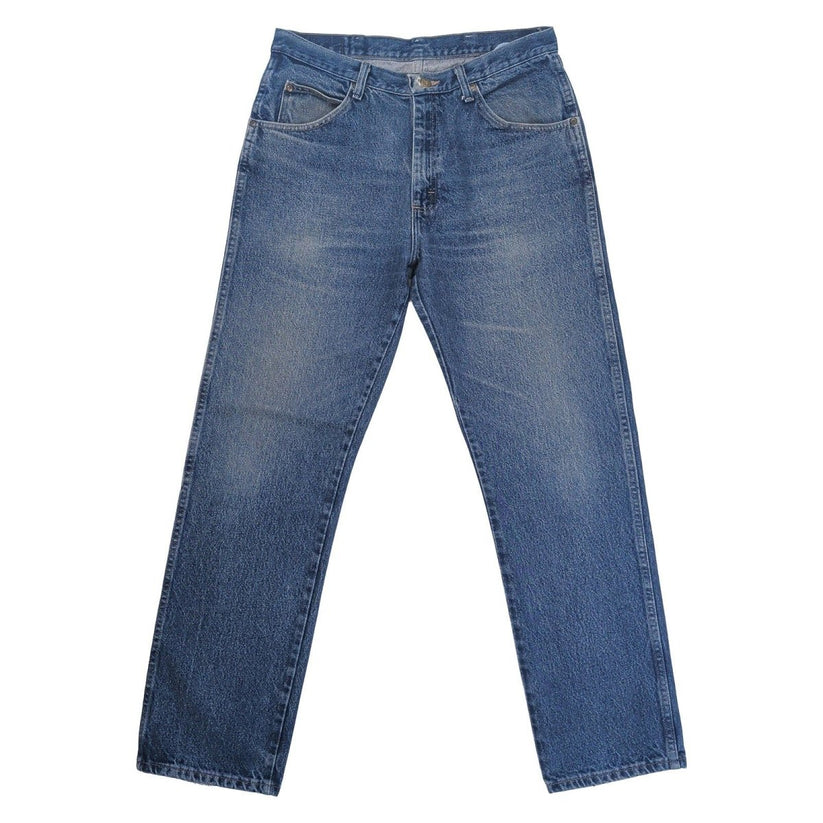 Wrangler Men's Jeans W34 L32 Blue Denim Regular Fit Straight Leg 966TMR – product photo 2 | RewearableUK
