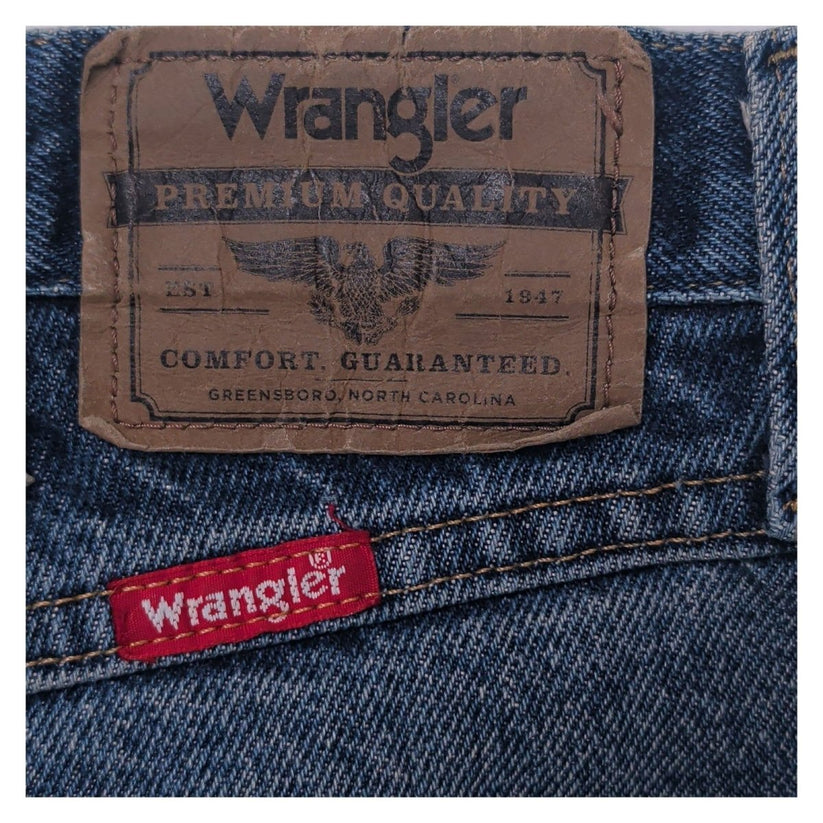 Wrangler Men's Jeans W34 L32 Blue Denim Regular Fit Straight Leg 966TMR – product photo 8 | RewearableUK