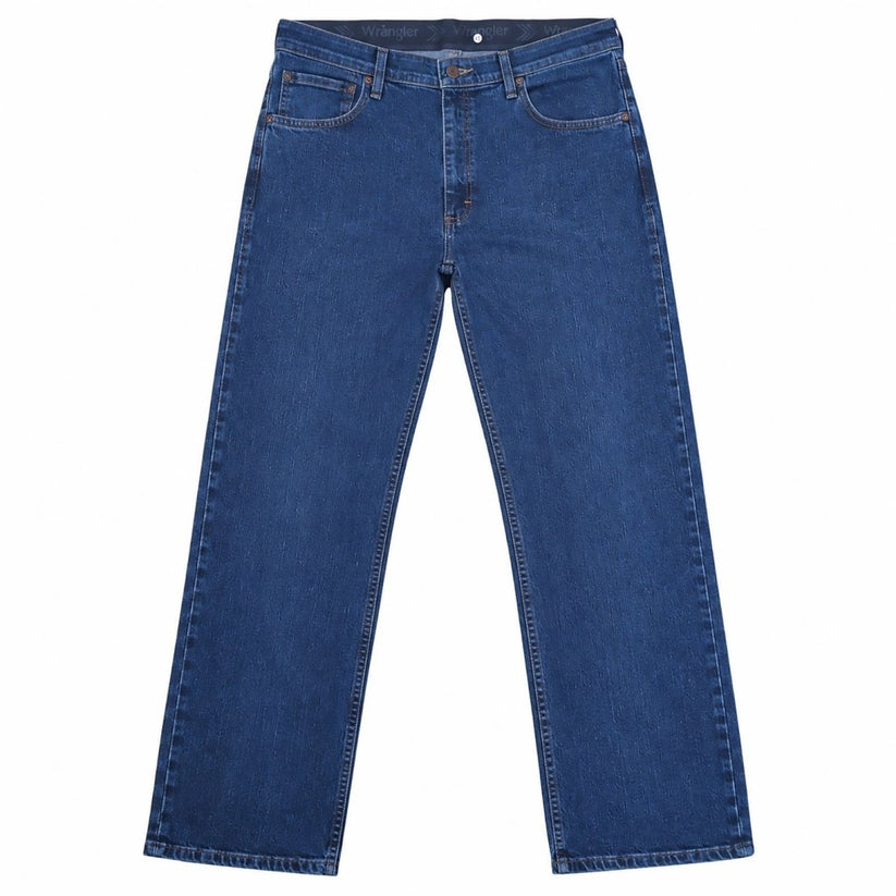 Wrangler Men's Jeans W34 L32 Blue Denim Straight Leg Stretch 5 Pocket – product photo 1 | RewearableUK