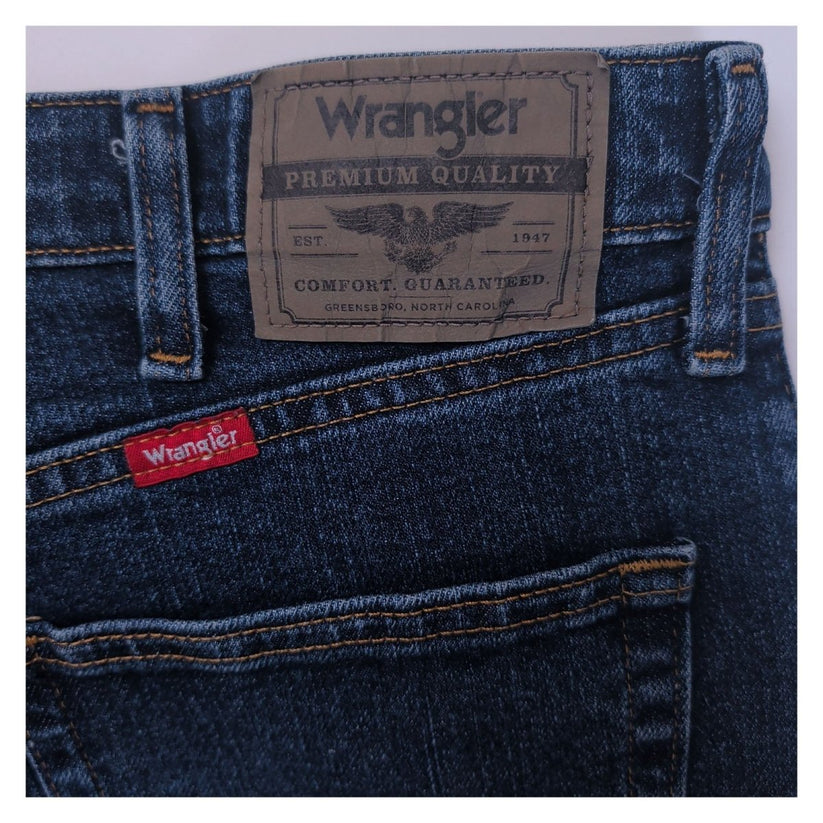 Wrangler Men's Jeans W34 L32 Blue Denim Straight Leg Stretch 5 Pocket – product photo 8 | RewearableUK