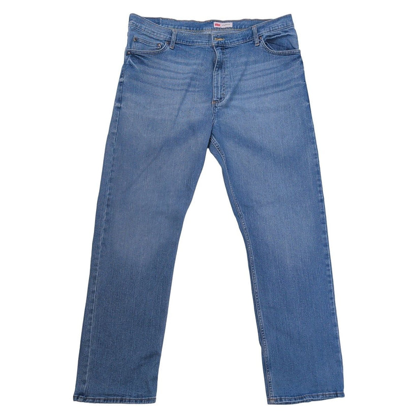 Wrangler Mens Jeans W40 L30 Straight Fit Blue Denim Stretch 95STTCL – product photo 2 | RewearableUK