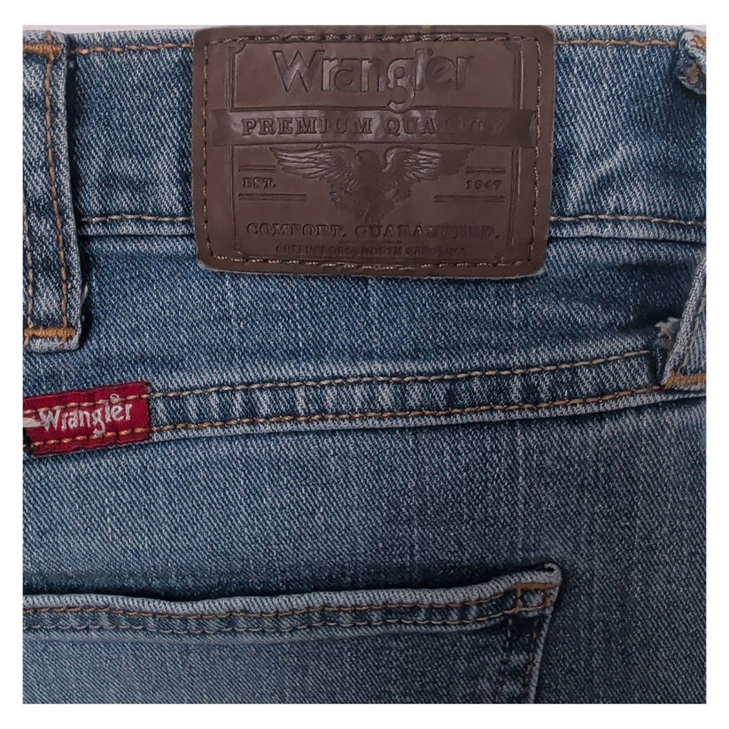 Wrangler Mens Jeans W40 L30 Straight Fit Blue Denim Stretch 95STTCL – product photo 9 | RewearableUK