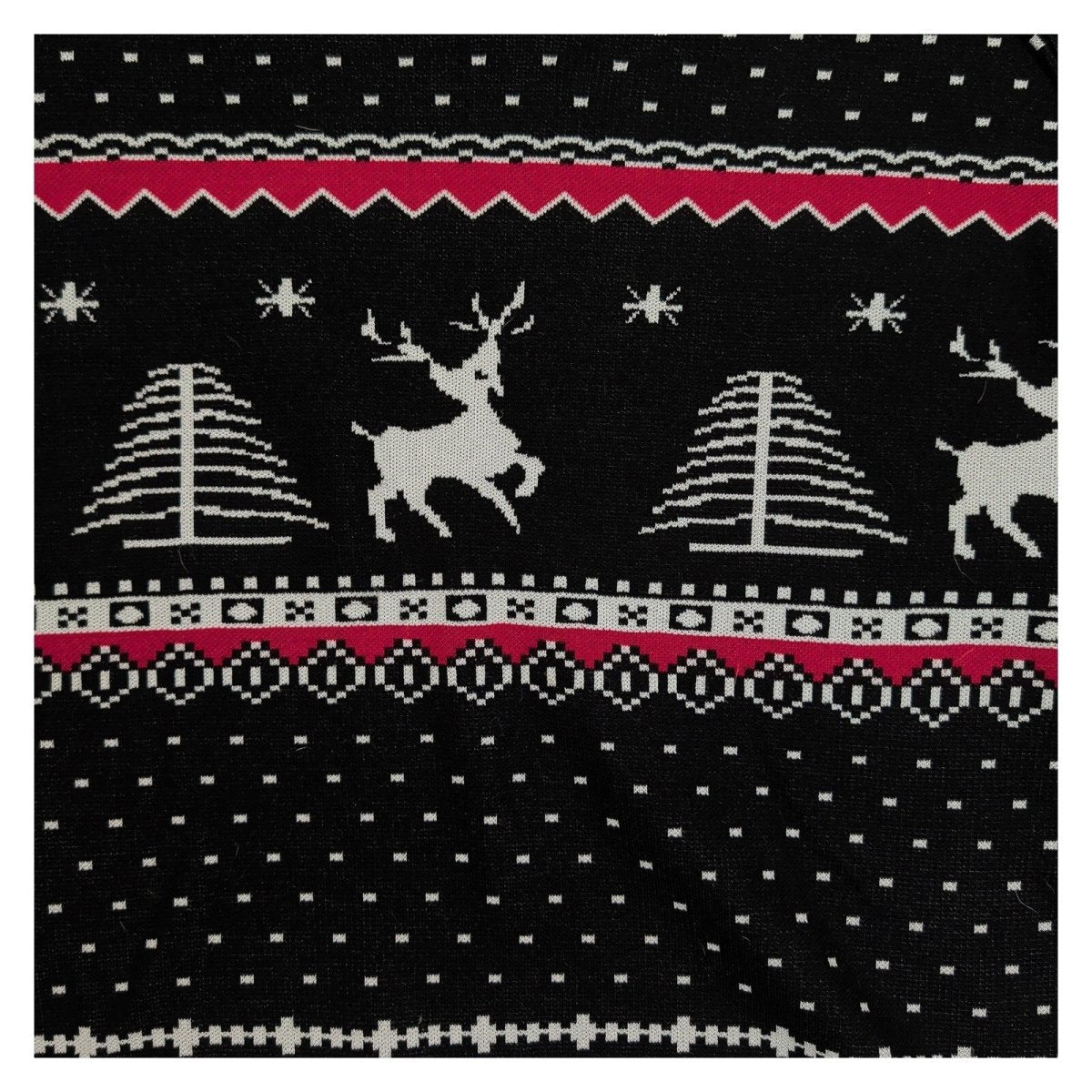 Your Style Womens Christmas Jumper 2XL Black Fair Isle Reindeer Xmas – product photo 2 | RewearableUK