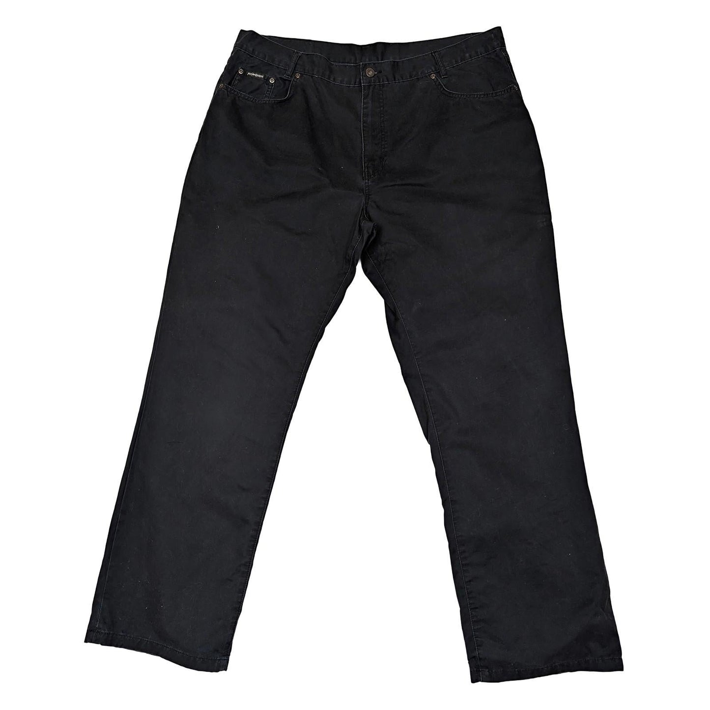 yves saint laurent pour homme mens size w40 l32 black straight leg cotton jeans by Saint Laurent – | RewearableUK